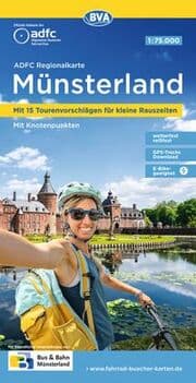 Cover von BVA ADFC Regionalkarte Münsterland, mit Knotenpunkten 1:75.000
