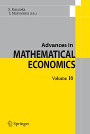 Cover von Advances in Mathematical Economics Volume 16