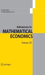 Cover von Advances in Mathematical Economics Volume12