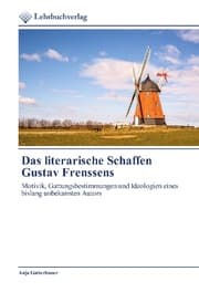 Cover von Das literarische Schaffen Gustav Frenssens
