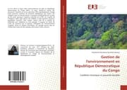 Cover von Gestion de l'environnement en République Démocratique du Congo