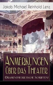 Cover von Anmerkungen über das Theater (Dramentheoretische Schriften)