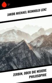 Cover von Zerbin, oder die neuere Philosophie