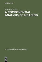 Cover von A Componential Analysis of Meaning