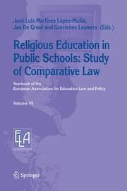Cover von Religious Education in Public Schools: Study of Comparative Law