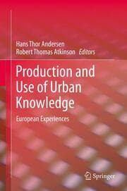 Cover von Production and Use of Urban Knowledge