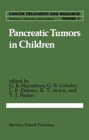 Cover von Pancreatic Tumors in Children