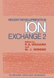 Cover von Recent Developments in Ion Exchange