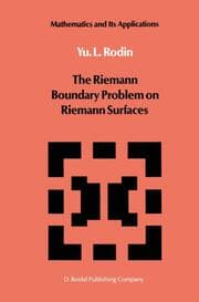 Cover von The Riemann Boundary Problem on Riemann Surfaces