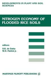 Cover von Nitrogen Economy of Flooded Rice Soils