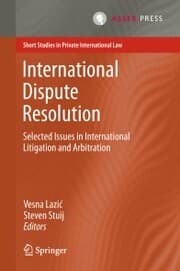 Cover von International Dispute Resolution