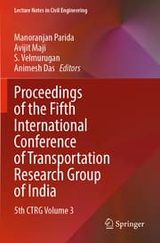 Cover von Proceedings of the Fifth International Conference of Transportation Research Group of India