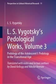 Cover von L. S. Vygotsky's Pedological Works, Volume 3