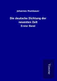 Cover von Die deutsche Dichtung der neuesten Zeit