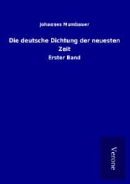 Cover von Die deutsche Dichtung der neuesten Zeit