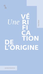 Cover von Une vérification de lorigine
