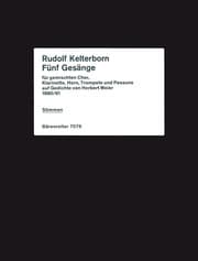 Cover von Fünf Gesänge auf Gedichte von Herbert Meier für Chor (Stimmen mehrfach geteilt) und Instrumente