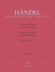 Cover von Konzert für Orgel und Orchester g-Moll op. 4/1 HWV 289