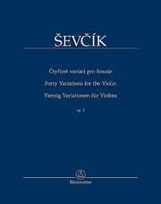 Cover von Vierzig Variationen für Violine op. 3
