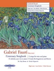Cover von Gabriel Fauré Centenary Songbook (High Voice)